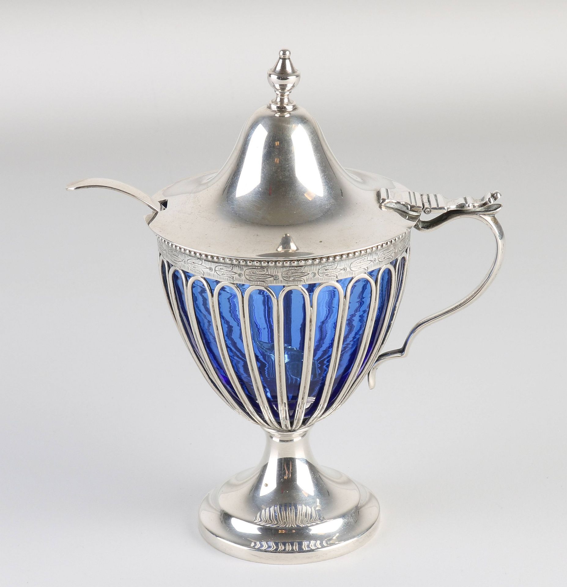 silver mustard pot