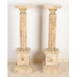Two marble columns