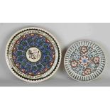 Two Persian decorative dishes, 1900