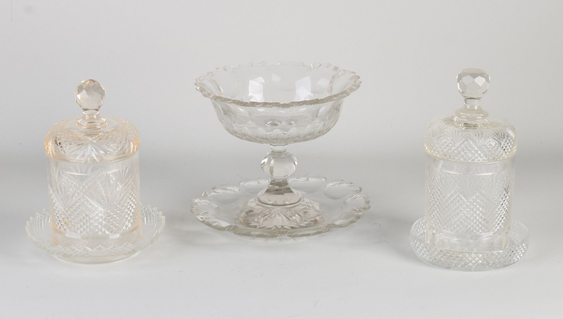 Three parts antique crystal