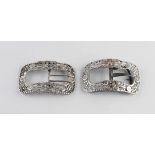 Pair of silver shoe buckles