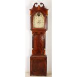 Antique English grandfather clock, H 218 cm.