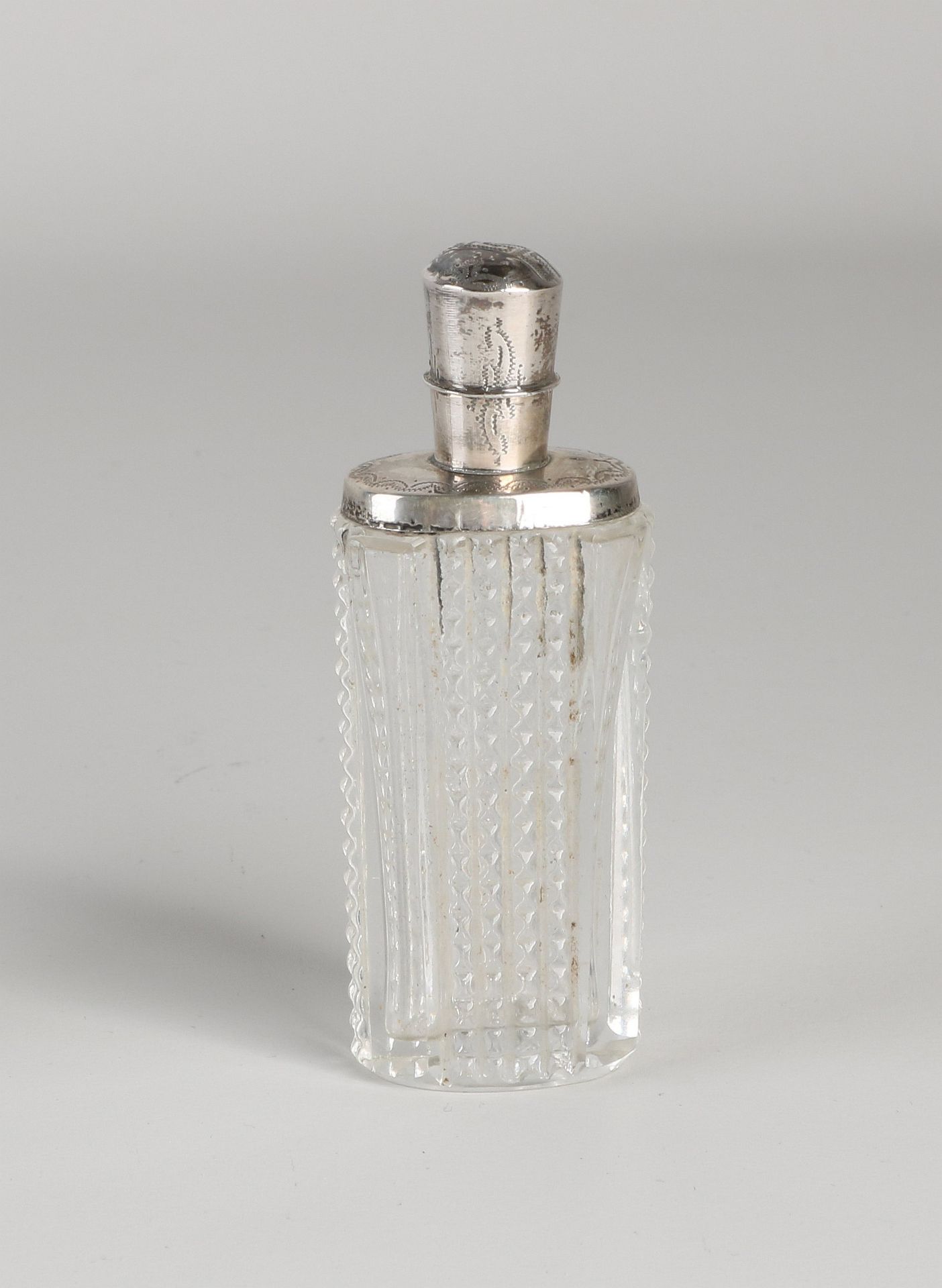 Bottle with silver cap