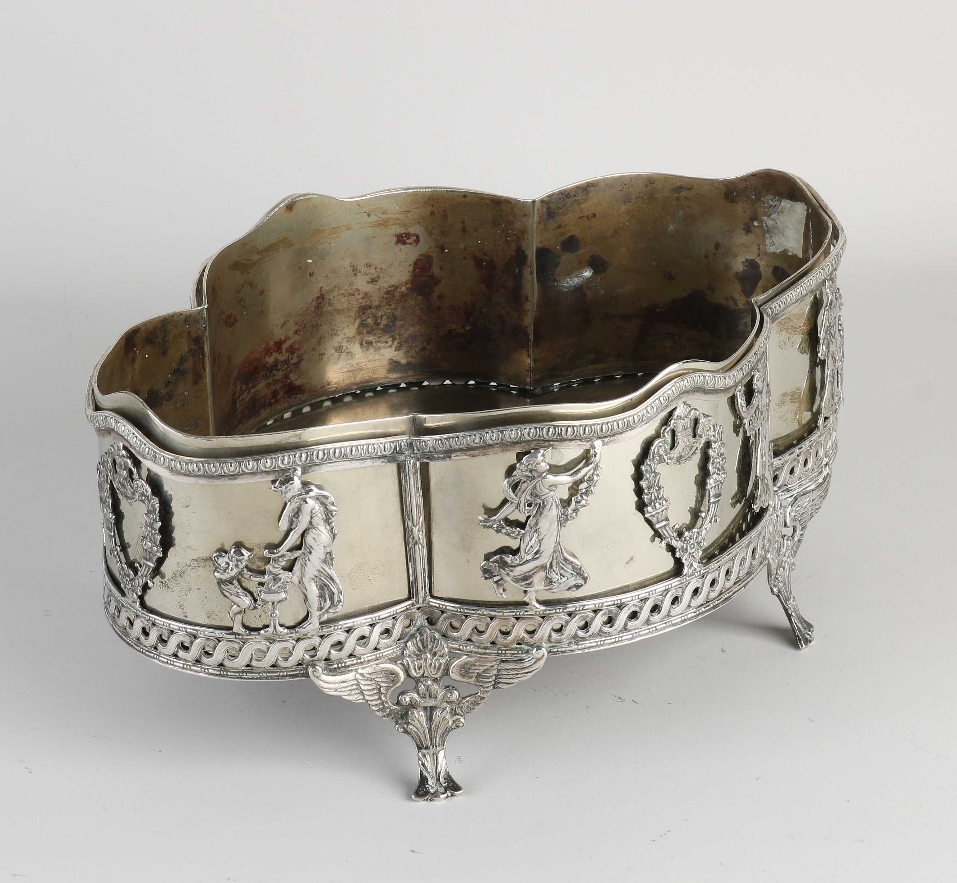 silver jardiniere