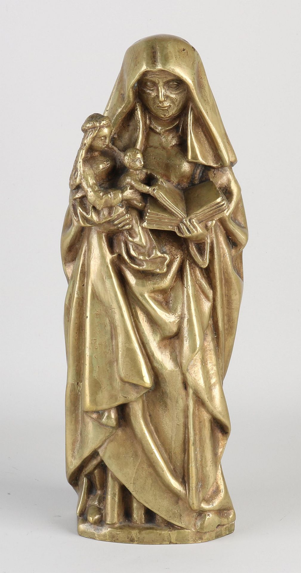 Antique bronze figure, Anna ten Drieën