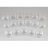 17 Pieces Copier Leerdam shot glasses