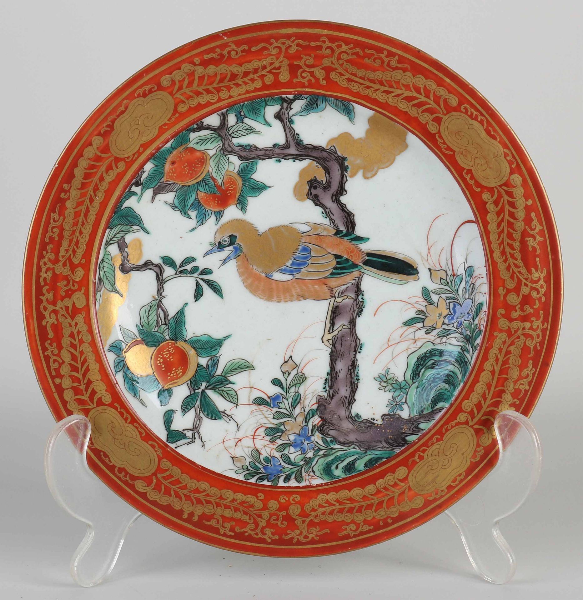 18th century Japanese/Chinese plate, Ø 18.5 cm.