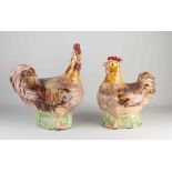 Ceramic chicken + rooster