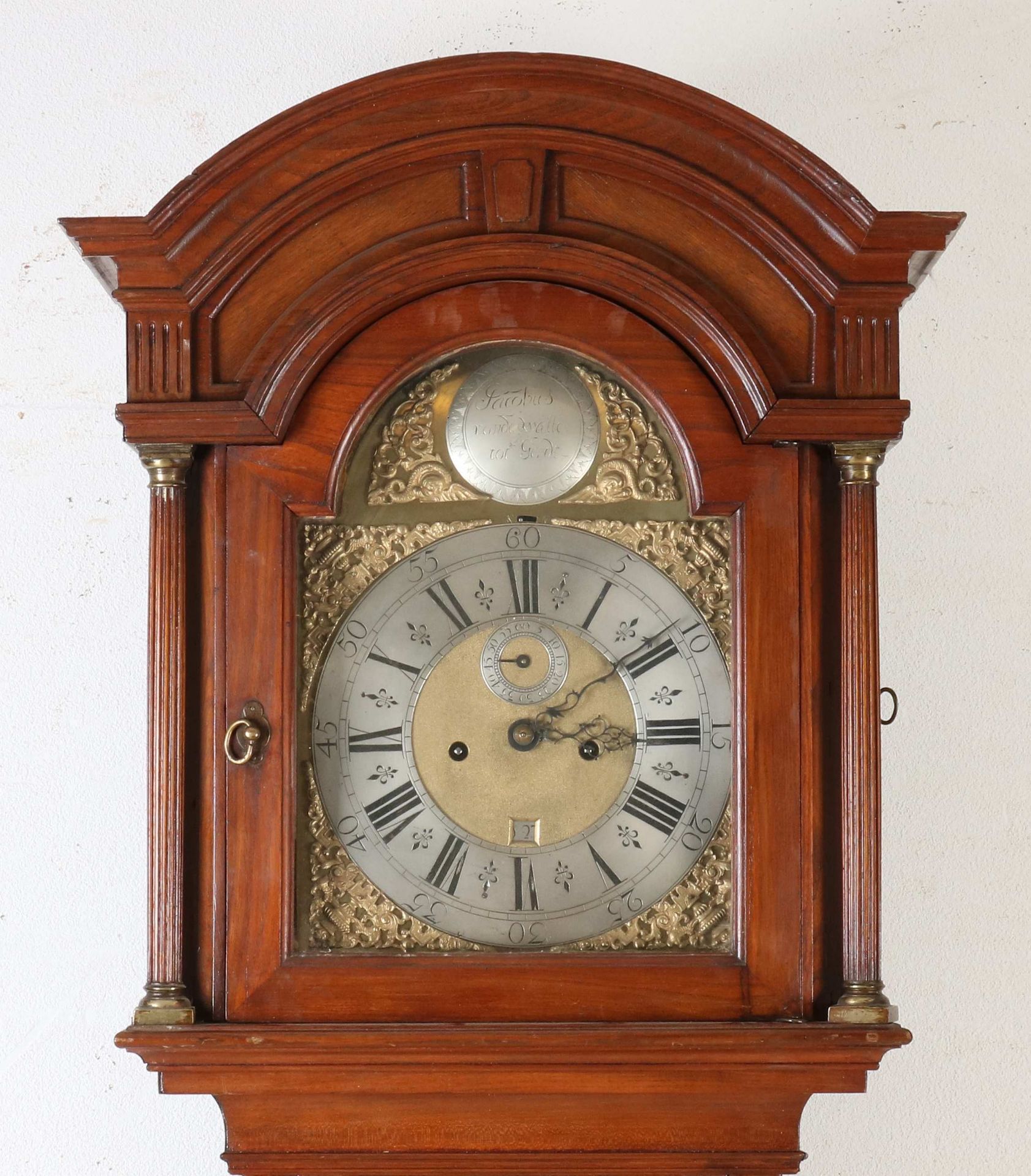 Antique Belgian grandfather clock, H 223 cm. - Bild 2 aus 2