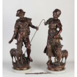 Two antique French figures, 1900