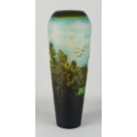 Large glass vase, H 44.5 cm.