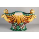 Large majolica jardiniere