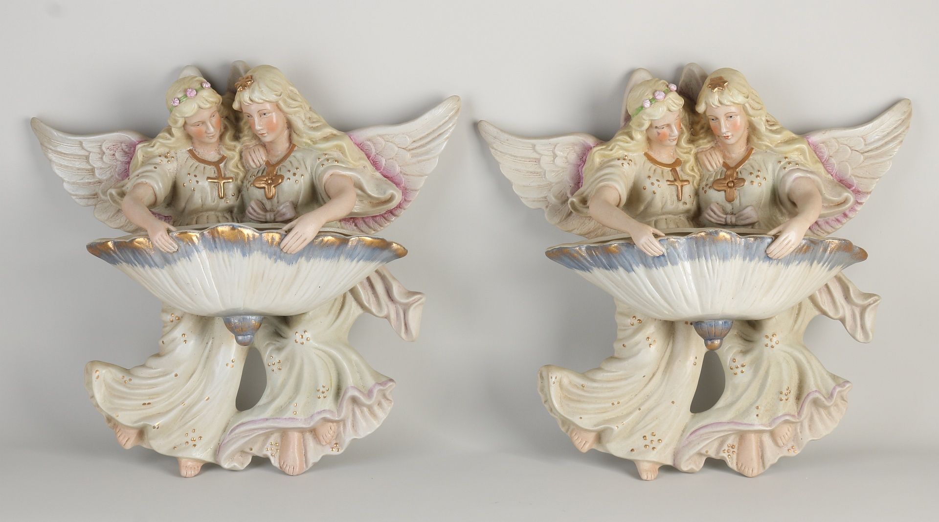 Two holy water holders