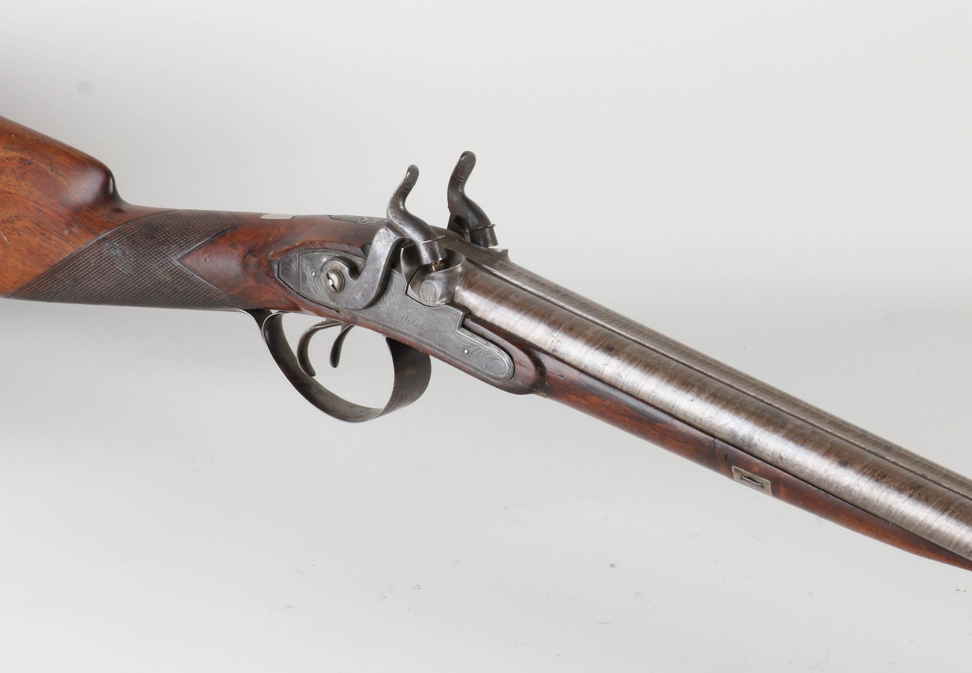 Double-barreled hunting rifle, L 121 cm. - Bild 2 aus 2