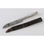 18th century travel knife in sheath