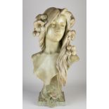 Antique French women's bust, 1900