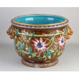 Antique Majolica flower pot