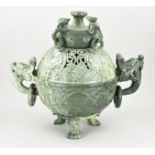 Large Chinese incense burner (jade?)