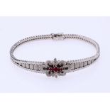 White gold bracelet with diamond