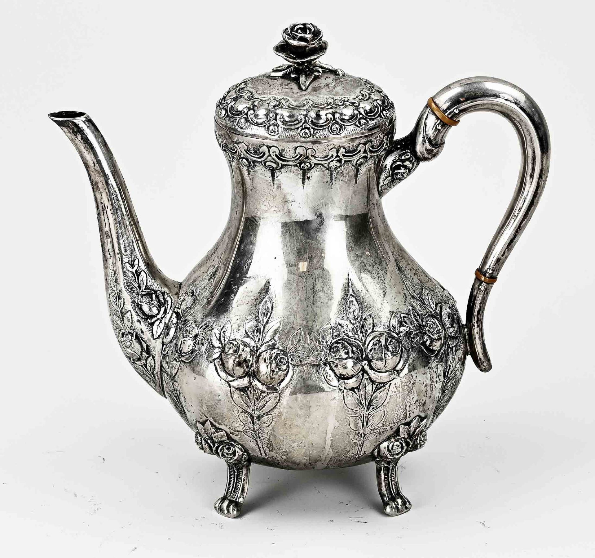 silver coffee pot