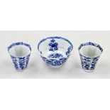 Three parts 18th century Chinese porcelain