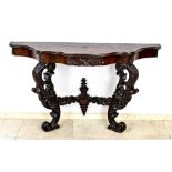 Antique mahogany console table, 1860