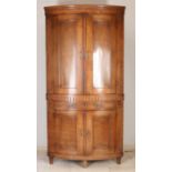 Oak corner cabinet