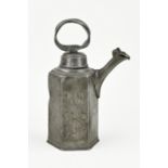 Pewter pitcher, H 28 cm.