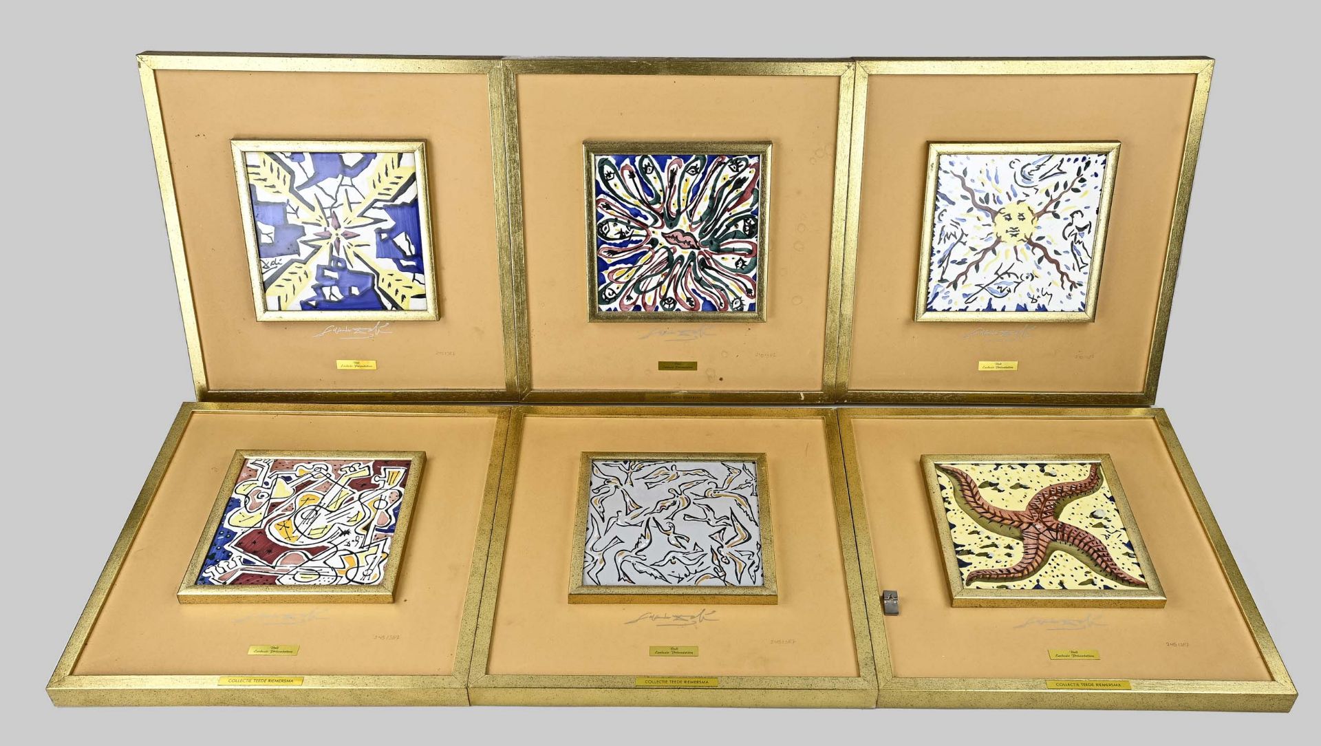 Series Salvador Dali tiles (6x)