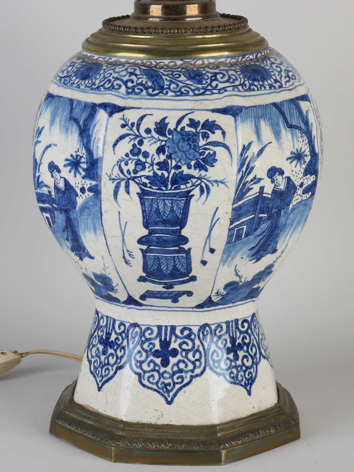 18th century Delft vase lamp - Bild 2 aus 2