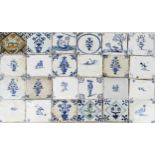 Lot of antique tiles (24 x)