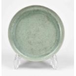 Chinese celadon plate Ø 20.3 cm.