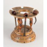 Antique pipe stove with music box, 1900