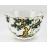 Chinese Familie Verte bowl, Ø 11 cm.