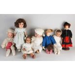 Lot of antique dolls (7x)