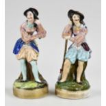 Two Pieces of Antique Porcelain, Lady and Gentleman