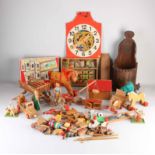 Lot of wooden toys