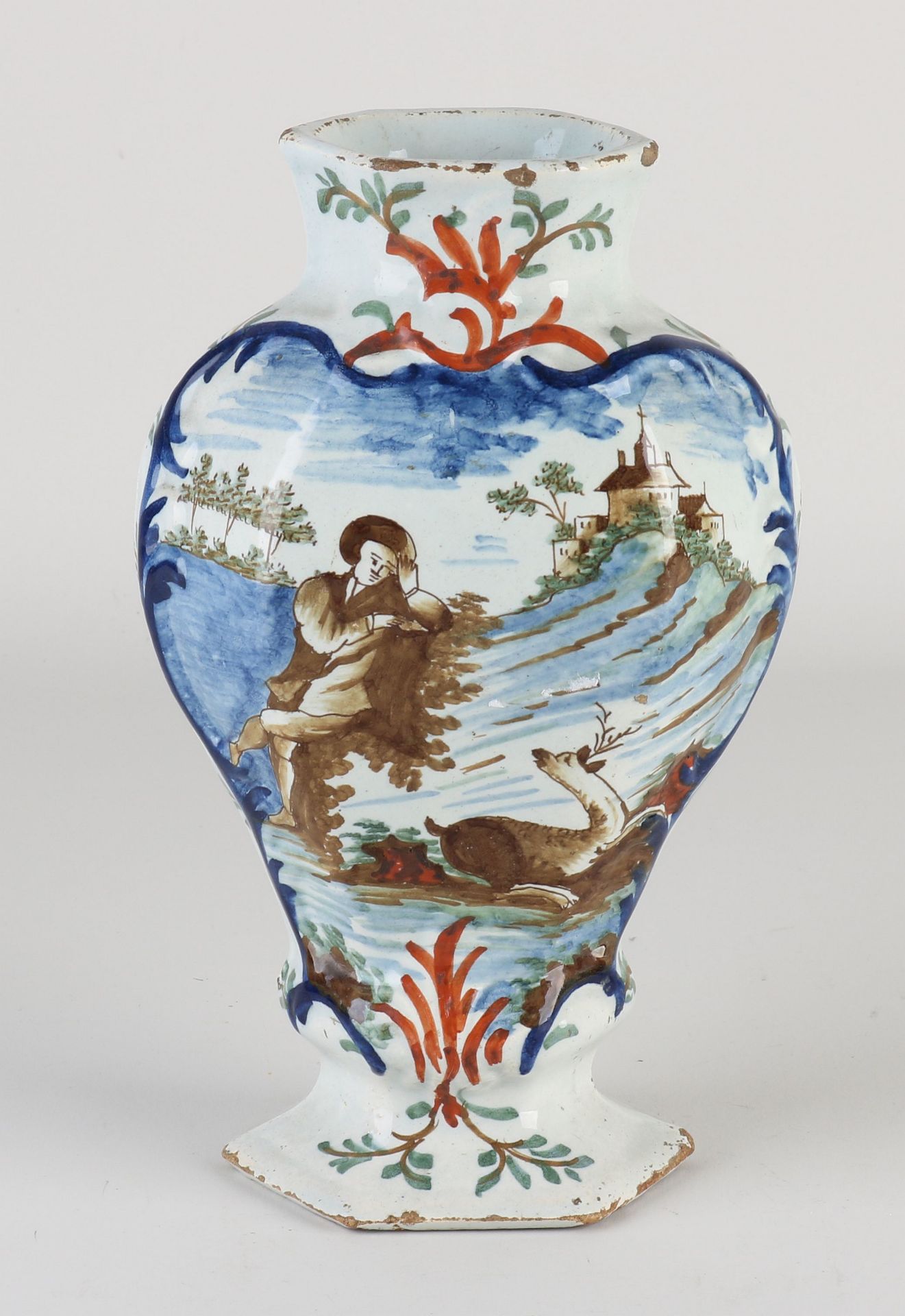 18th century Delft vase, H 20 cm.