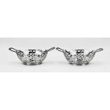 2 Silver bonbon dishes