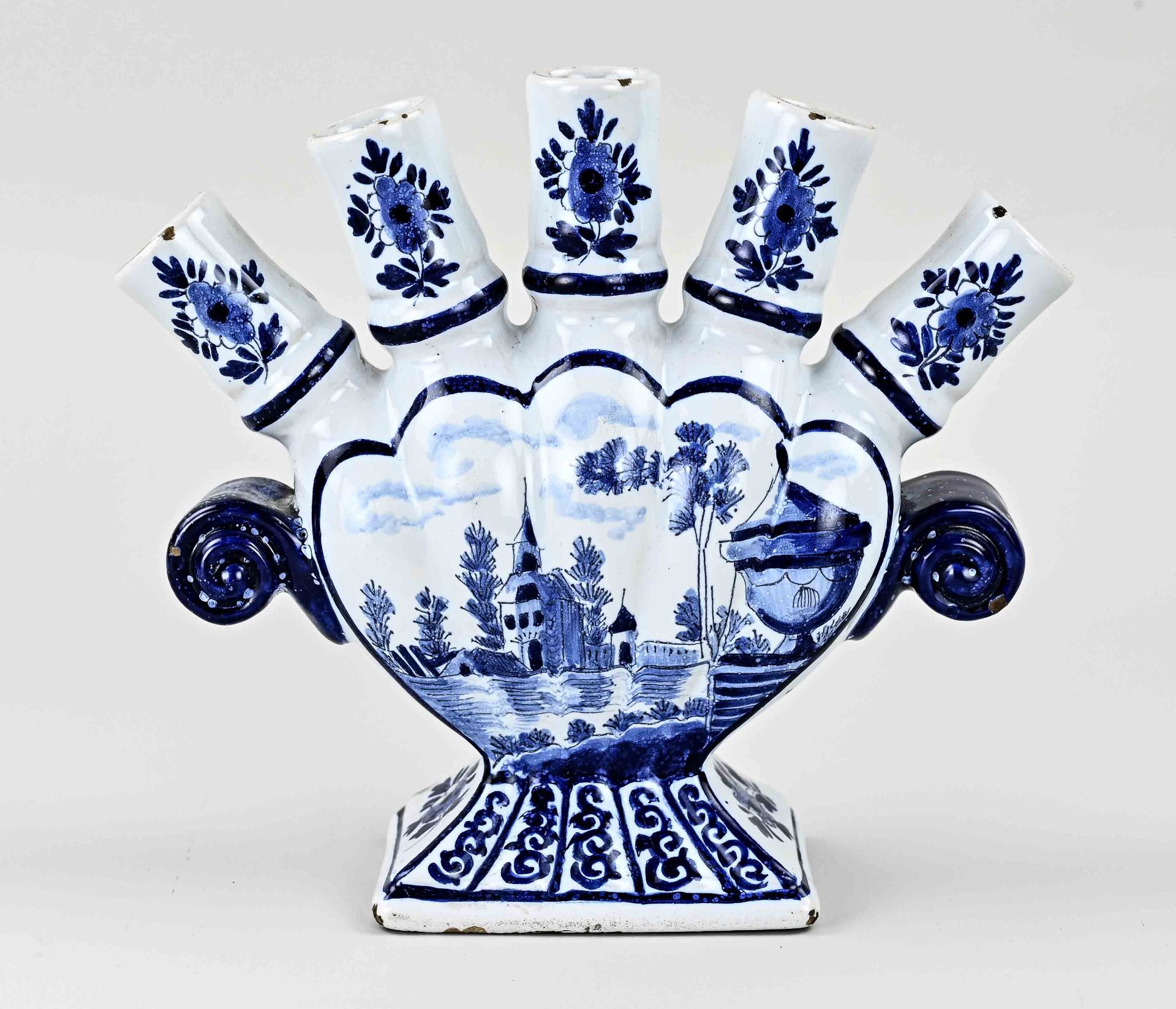 Antique Delft tulip vase, 1880