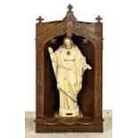 Antique corner altar with holy image, 1880