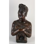 Antique female bust, 1900