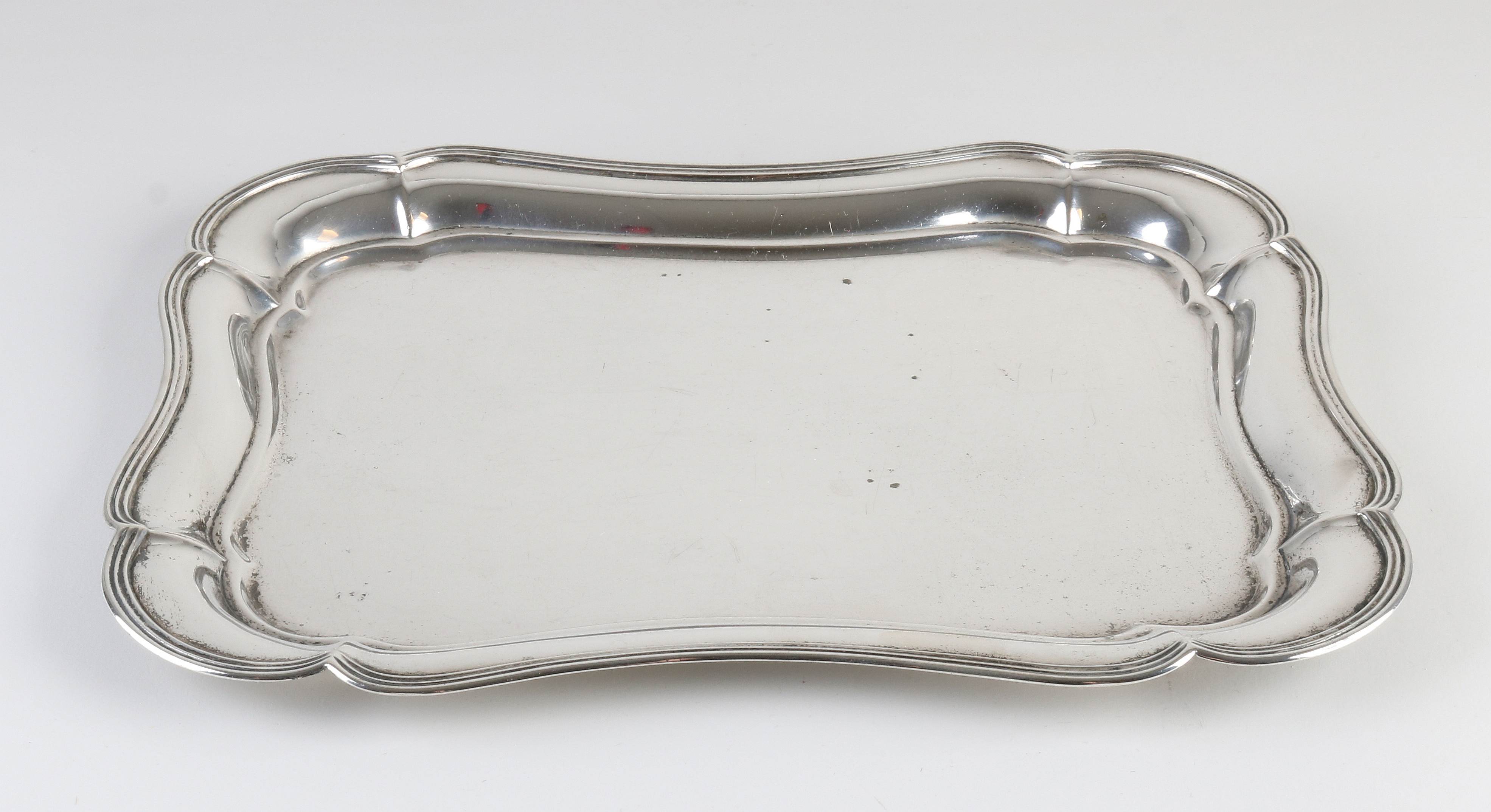 silver tray