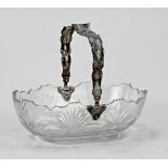 Crystal bowl with silver