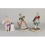 Three porcelain figures