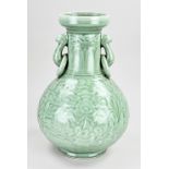 Chinese celadon vase, H 38.5 cm.