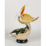 Murano style modern glass pelican