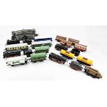 Lot of tin train toys