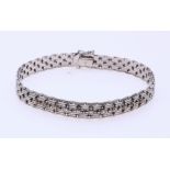 White gold bracelet with diamond