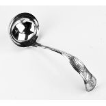 Silver serving spoon